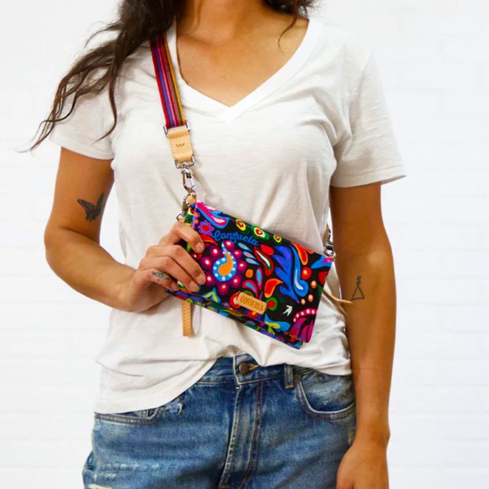 Consuela Sophie Black Swirly Uptown Crossbody
